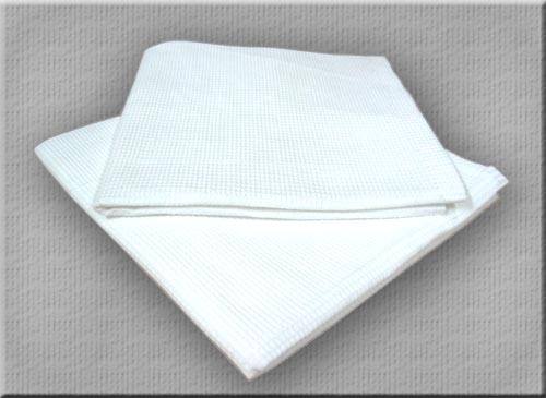 полотенце вафельное 40×80 белое